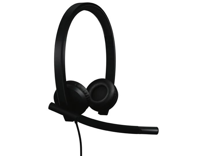 Logitech Casque filaire Duo H570e MS - USB-A - Ultra léger - Stéréo - Certifié Teams Noir