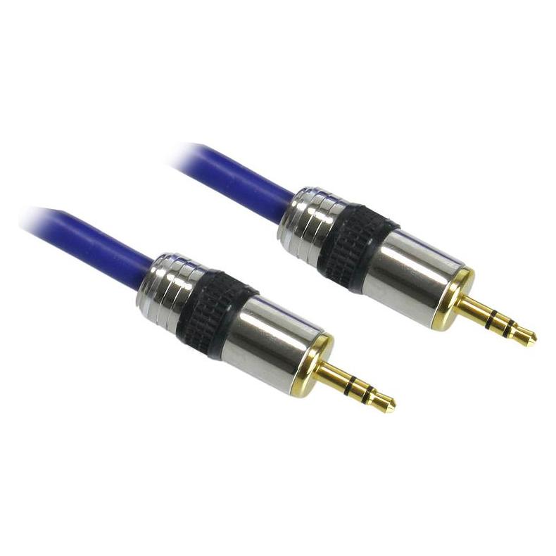InLine Klinke PREMIUM Audiokabel 10m PREMIUM Qualitaet 3,5mm St/St 10m Stereo vergoldete Kontakte... (10 m, AUX Kabel) (99950P)