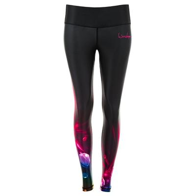 Leggings WINSHAPE "AEL102-Cosmic", Damen, Gr. M, Normalgrößen, schwarz (cosmic), 80% Polyester, 20% Elasthan, Hosen Leggings, mit leichtem Kompressionseffekt