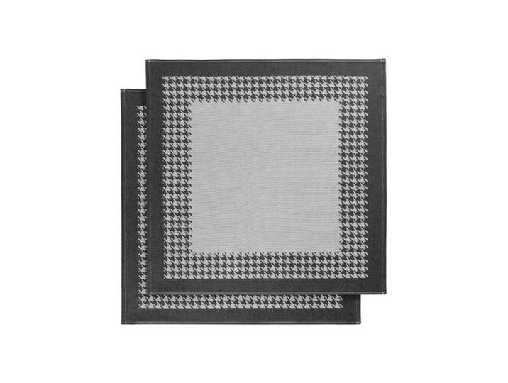 De Witte Lietaer De Witte Lietaer Pied De Poule Theedoek 66x66 black
