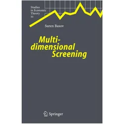 Multidimensional Screening, Fachbücher von Suren Basov
