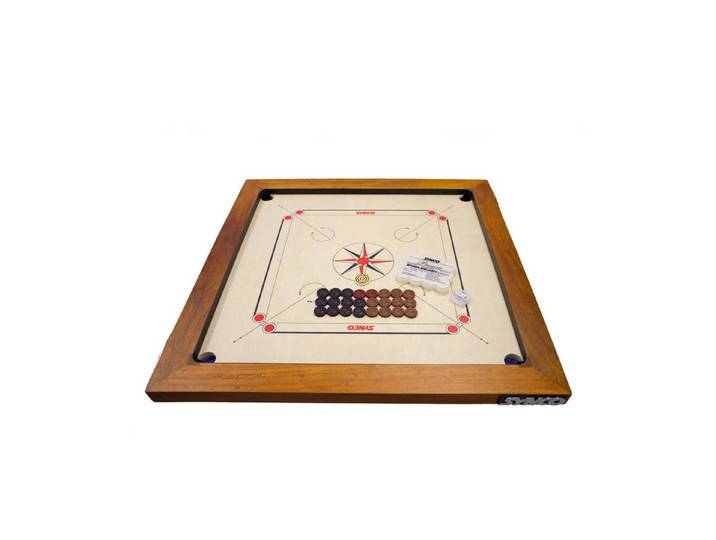 GICO Spielesammlung Carrom Board Synco Professional Turnier 74x74 Limited Edition