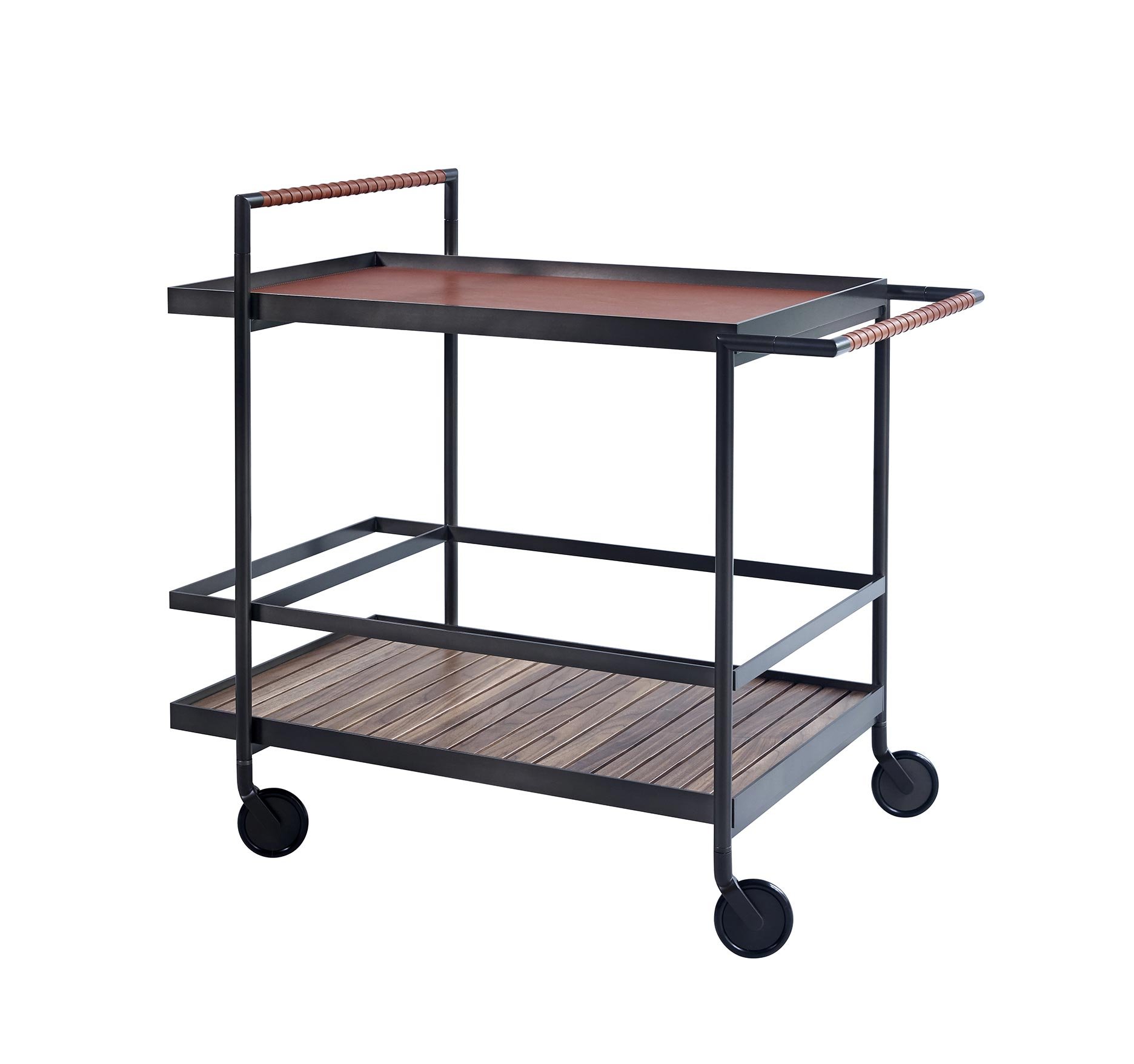 more HARRI Barwagen (Griffe und obere Platte mit Anilinleder cognac (2600)) Griffe und obere Platte mit Anilinleder cognac (2600) Harri-barwagen-anilin-cognac-2600