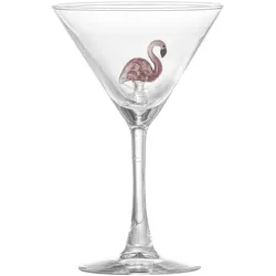 Bloomingville Cocktailglas Misa, Ø 9xH16 cm, Flamingo