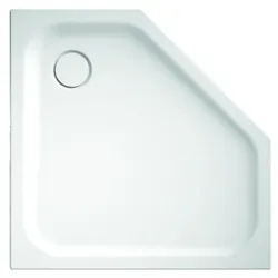 Bette 5-Eck-Duschwanne Caro 5319, 80x80x3,5 cm ohne Schürze Raven 400, 5319-400 5319-400