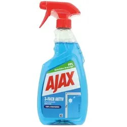 Glasreiniger Ajax 3fach Aktiv 500 ml gebrauchsfertig in der Sprühflasche