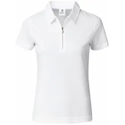 Daily Golf Peoria Damen Reißverschluss Polo weiss