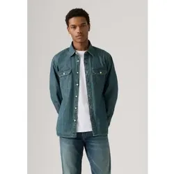 Levi's für Herren. 19573-0269 Dunkelblaues Jackson Worker-Hemd (L), Lässig, Baumwolle, Langarm