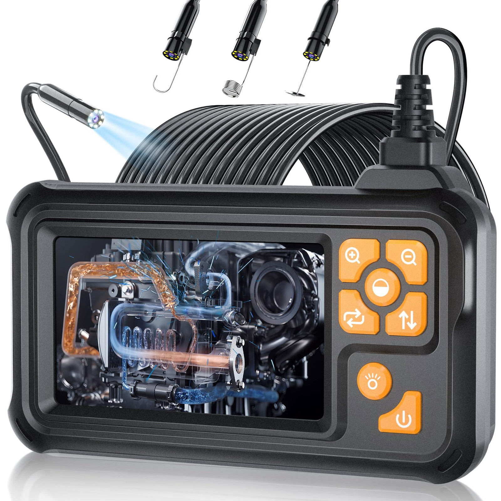Selius Endoscoopcamera met licht, 1080P HD, 15M