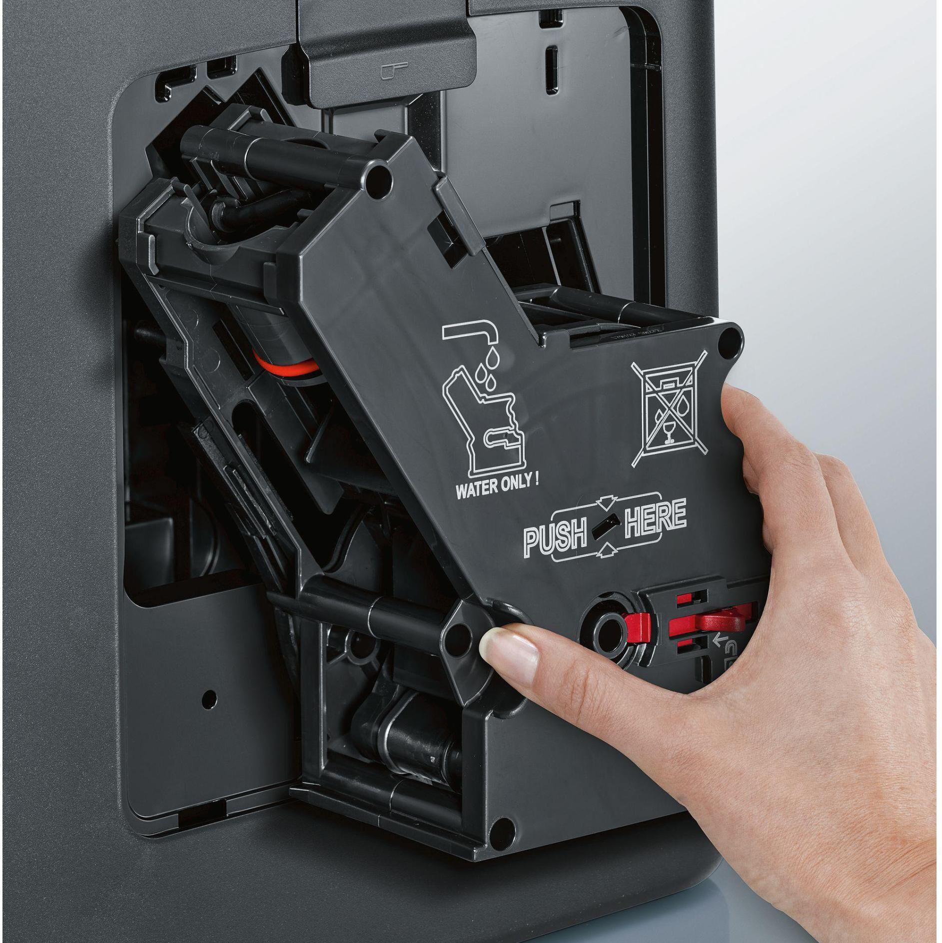Siemens Kaffeevollautomat "EQ.6 plus s300", Energieeffizienz: A, grau (grau, schwarz), B:280cm H:38,5cm T:46,5cm, Kaffeevollautomaten, Kaffeevollautomat grau, schwarz Einheitsgröße