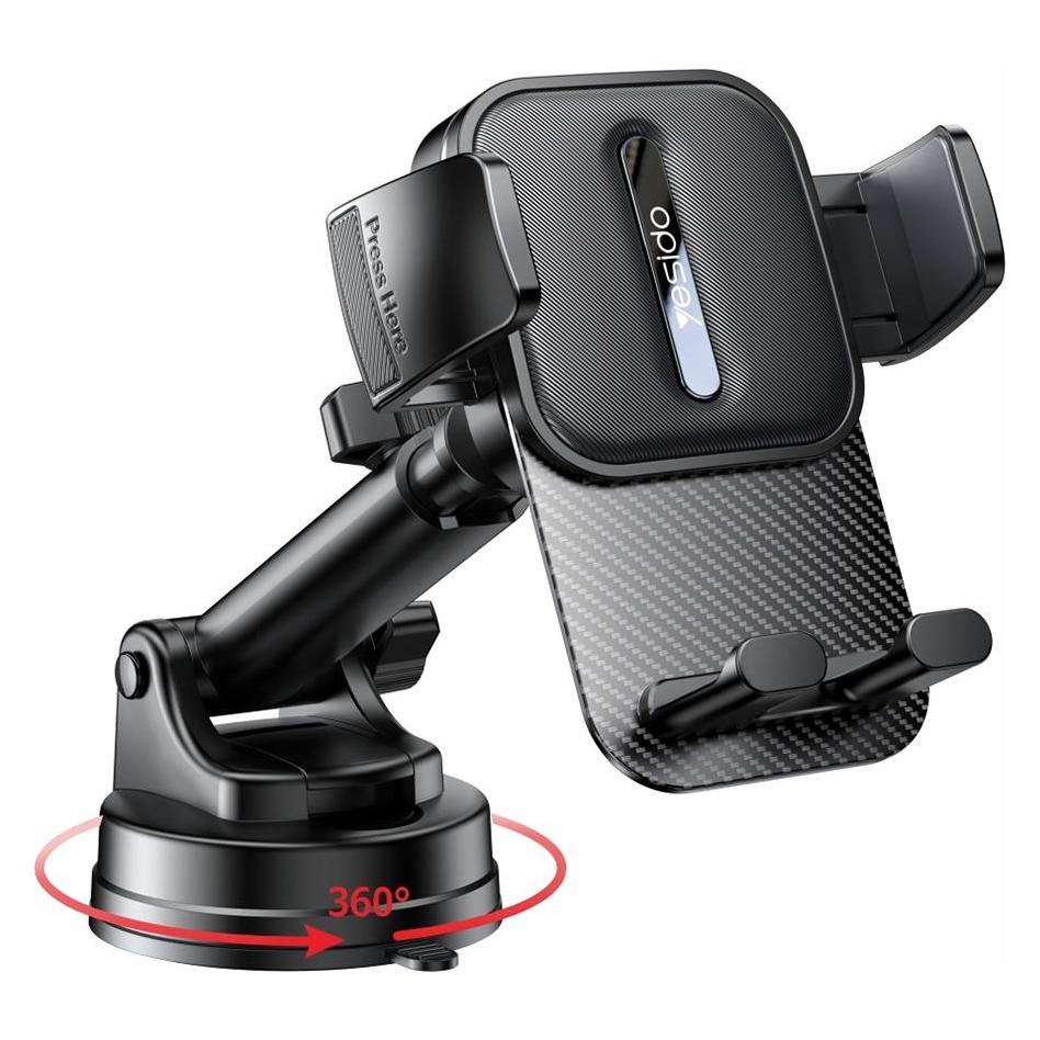 Yesido - Car Holder (C174) - for Windshield and Dashboard - Black (C174)