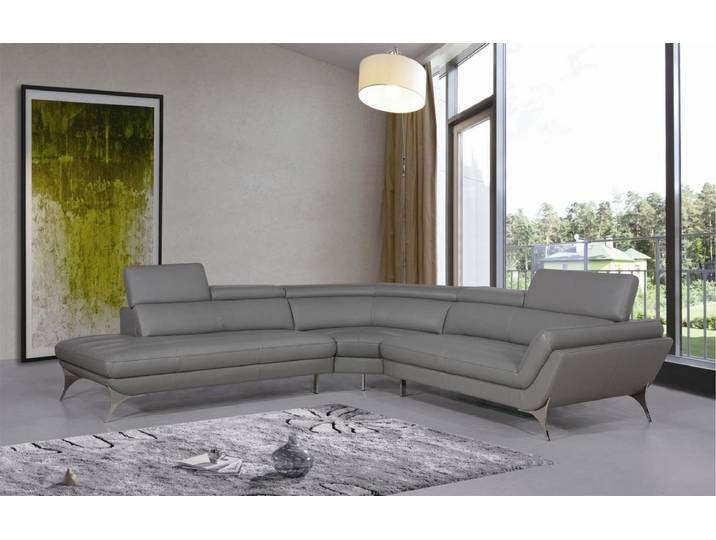 Xlmoebel Ecksofa Elegantes Ledersofa in modernem Design für stilvolles Wohnen, Ecksofa, Hergestellt in Europa