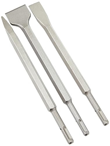 Silverline 3-delige SDS-Plus zeskantbeitel set, 250 mm: 20 mm, 40 mm en puntig