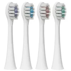 LUCENT Prism Ersatzbürstenköpfe zur Schallzahnbürste, 4er Pack
