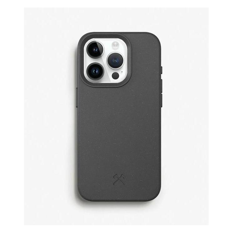 Woodcessories Bio Case Handy-Cover für Apple iPhone 15 Pro schwarz (Apple iPhone 15 Pro) (ECO708)