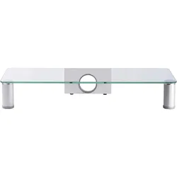 VCM Aufsatz Parco, Monitor Erhöhung, Silber, Grau