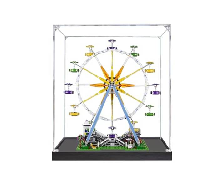 Acryl-Vitrine für Lego 10247 Riesenrad-Modell, 3 mm staubdichte Schaukasten, Vitrine kompatibel mit Lego 10247 (Modell nicht im Lieferumfang enthalten) (transparente Konstruktion, 3 mm)