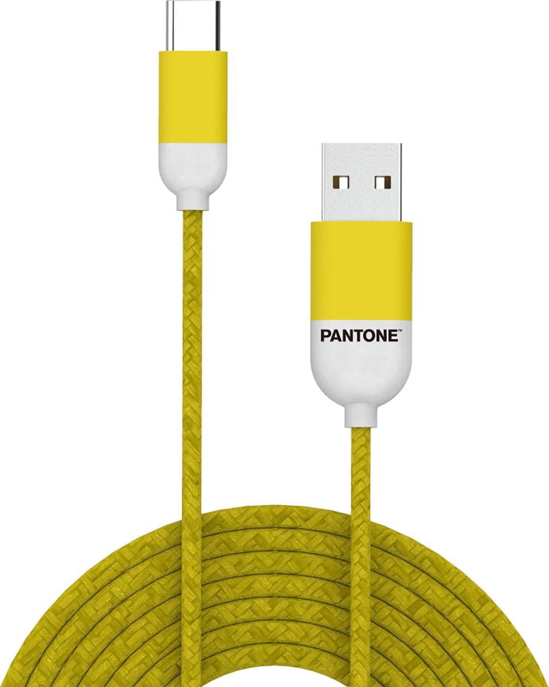 Celly USB-A naar USB-C USB 2.0 oplaadkabel, 1,5 meter, geel