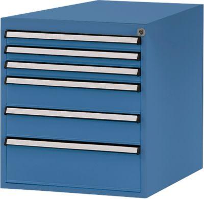 Manuflex Schubladen-Unterbauten, für Werkbank Profi Tiefe 700 mm, brillantblau