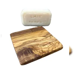 Seifenablage 9 x 9 cm aus Olivenholz