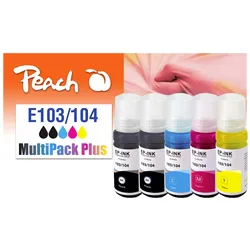 Peach Spar Pack Plus Tintenpatronen, kompatibel zu Epson No. 103, No. 104