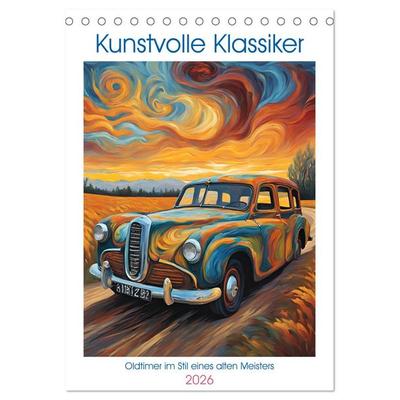 Kunstvolle Klassiker (Tischkalender 2026 DIN A5 hoch), CALVENDO Monatskalender