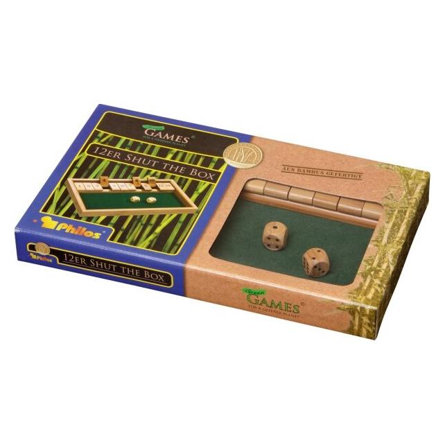 Philos Shut The Box (Deutsch, Englisch, Französisch, Italienisch, Schwedisch, 2 - 4 Spieler) (3271)