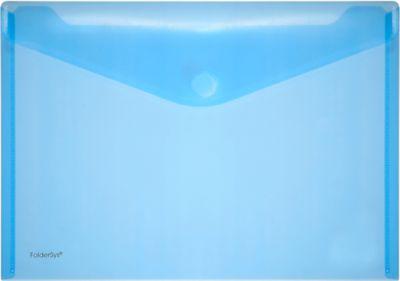 FolderSys Dokumententasche, DIN A4 quer, Klettverschluss, PP, blau