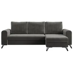 ECKSOFA Axel Velvet Grau
