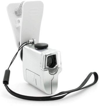 Microscopio Smartphone  60x LED  Lenti Clip-On Personalizzate o neutre