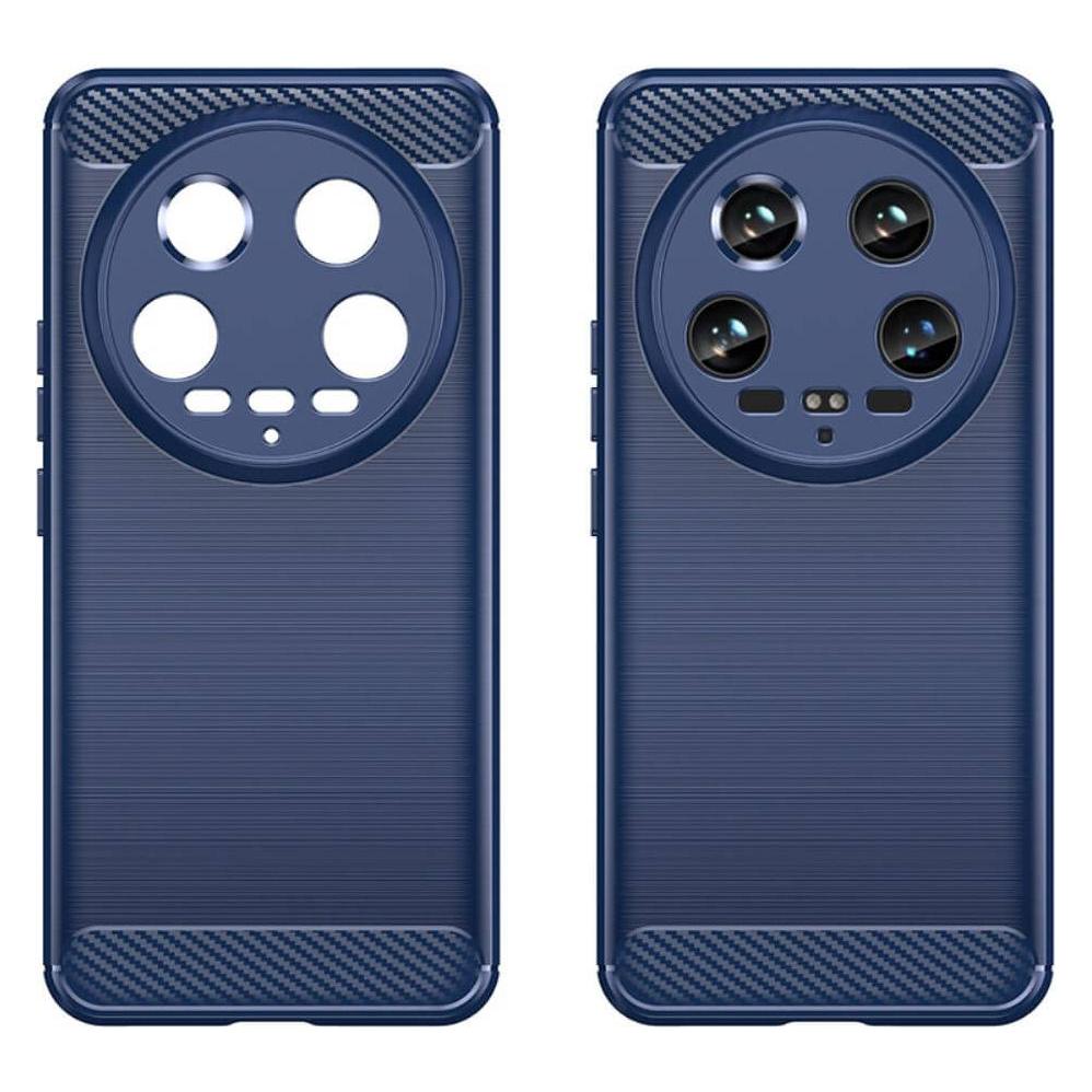 Cover-Discount Xiaomi 14 Ultra - Metall Carbon Look Hülle blau (Xiaomi 14 Ultra) (660183457C)