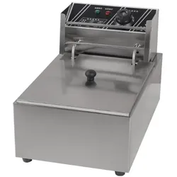 El fumi - 8 Liter-Industrie-Elektrofritteuse aus Edelstahl, mit großer Leistung 2500 w