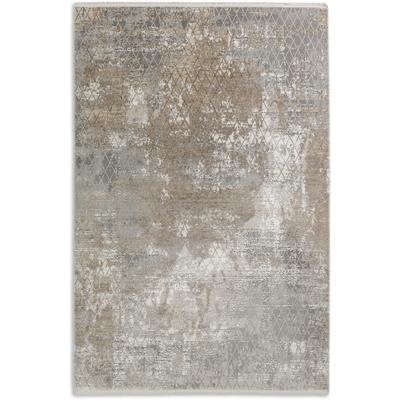 Teppich "Vision 212", beige, B:133cm H:7mm L:190cm, Kunstfaser, Viskose, SCHÖNER WOHNEN-KOLLEKTION, Teppiche, Teppich, Viskoseteppich mit Glanz, Wohnzimmer