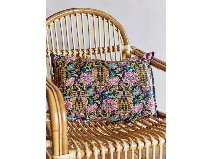 Coussin décoratif Lester Multicolore 35 x 50cm Tissu mélangé