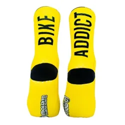 MALDITA BUENA SUERTE Socken Bike Addict | gelb XL | 44-46