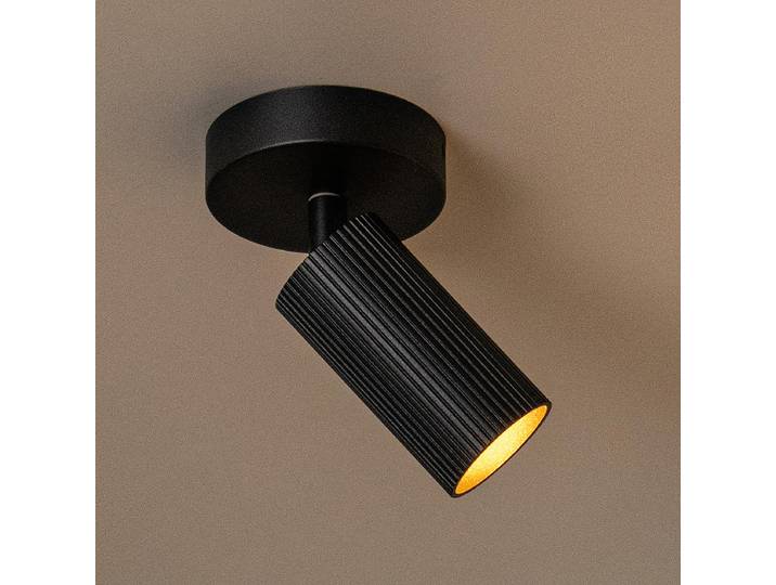 Deckenstrahler Clubs Typ A 10 x 15 x 10cm Schwarz/Schwarz Aluminium GU10