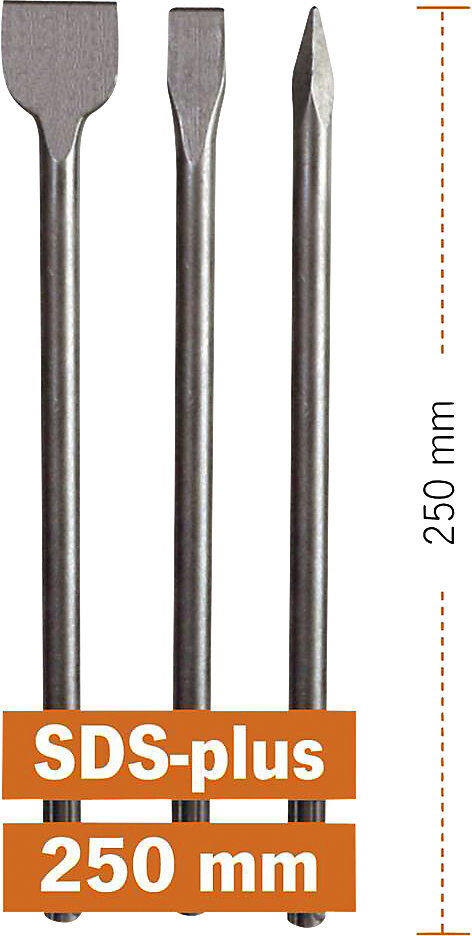 ECO Meißel-Satz, SDS-plus, 3-tlg., Länge 250 mm Projahn