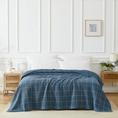 Southshore Fine Linens Check Pattern 100 percent Cotton Waffle Weave Blanket