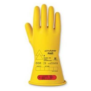 Ansell RIG011Y Yellow Latex Electrical Insulating Gloves, Size 12, Latex Coating (12) (RIG011Y120)