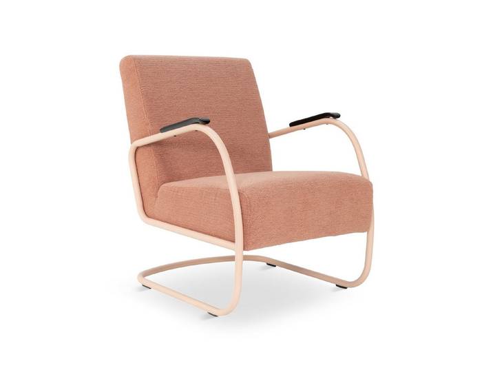 Spinder Design Sessel Retro, Freischwinger aus Stahl