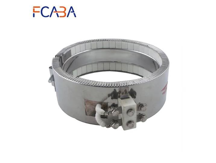 FCABA – bande chauffante en céramique 3300W 220V 210x100mm, élément de bande haute température en acier inoxydable