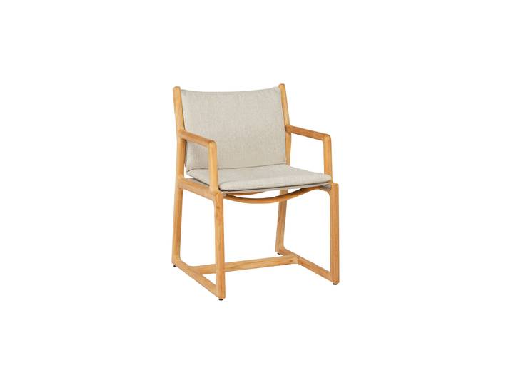 2er Set SUNS TERMOLI Dining Gartenstuhl Teak/Batyline