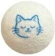 Uplift Essentials Handmade Wool Felt Cat Balls For Quiet Interactive Indoor Play cat Head