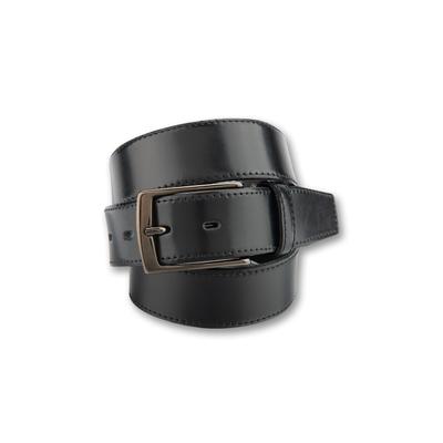 Ledergürtel BERND GÖTZ "Ledergürtel Klassiker mit exklusiven Details", Herren, Gr. 100, schwarz, Rindsleder, Gürtel Ledergürtel