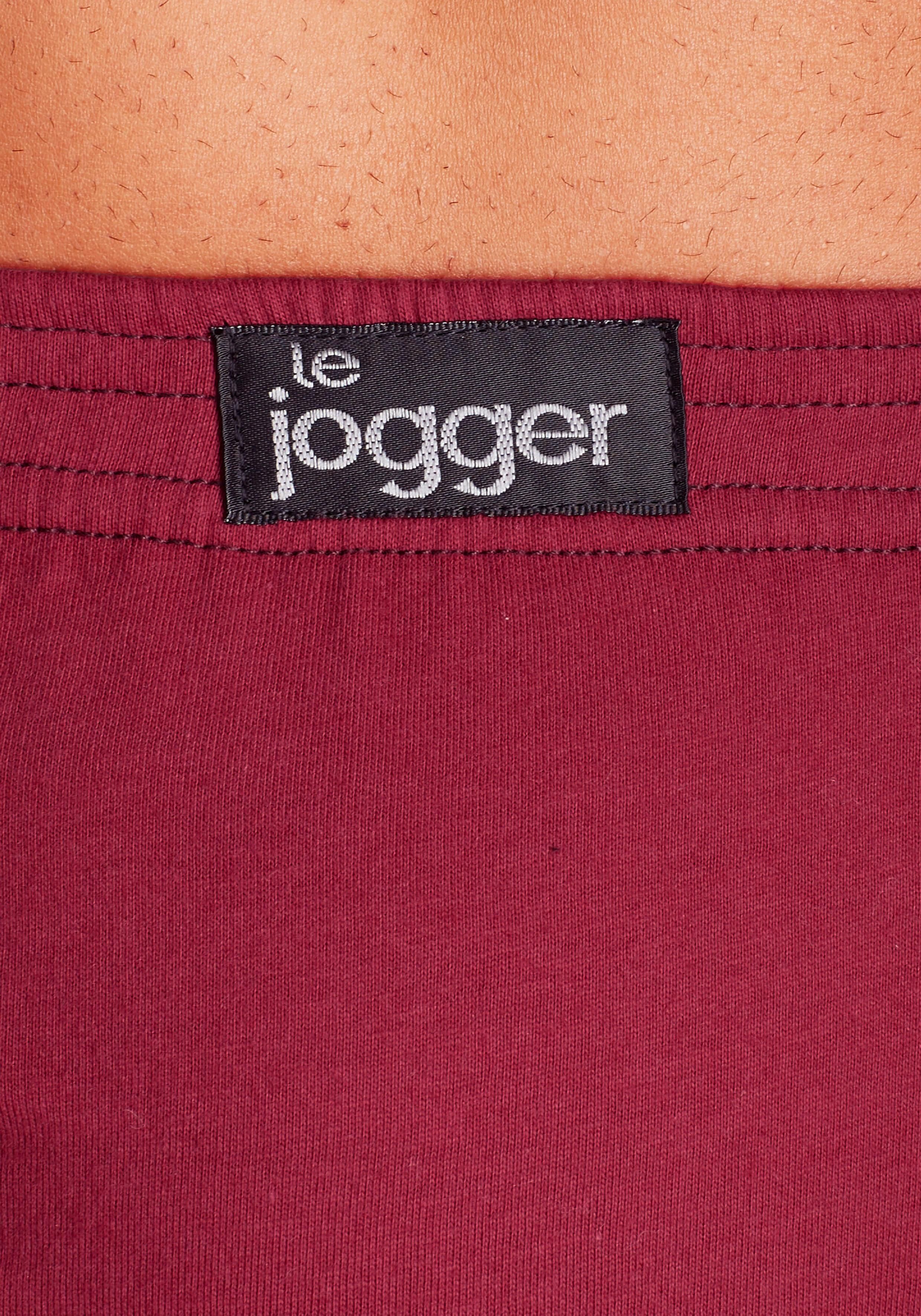 Slip LE JOGGER, Herren, Gr. 7, 12 Stk., Jersey, bunt, Jersey, Obermaterial: 100% Baumwolle, eng, Unterhosen Slip, im Sparpack bunt 7, 12 Stk., Jersey