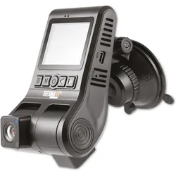 Technaxx FullHD Dual Dashcam "TX-185" (Eingebaute Anzeige, GPS-Empfänger, WLAN, Full HD), Dashcam, Schwarz