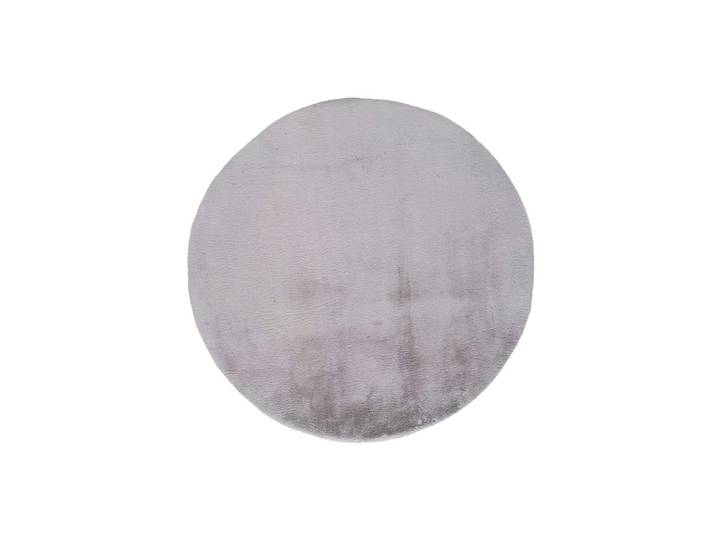 Tapis rond lavable shaggy gris 120x120 cm