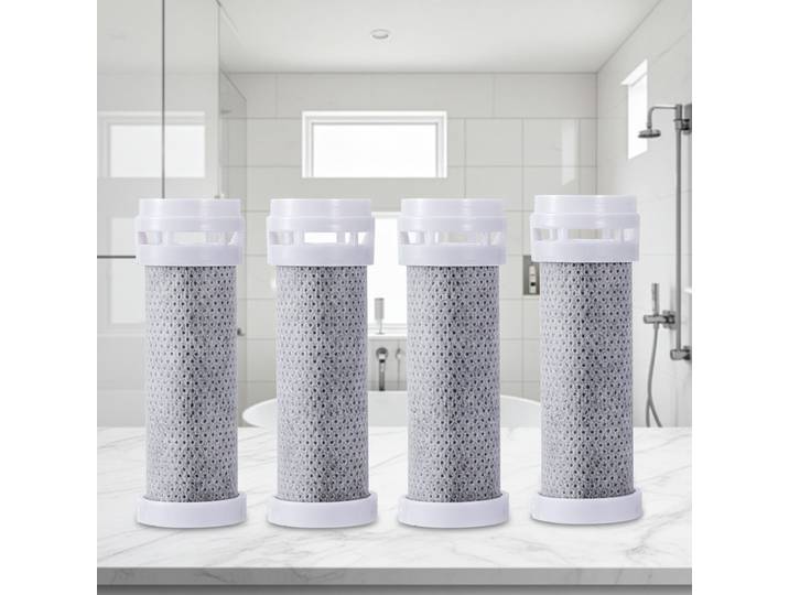 Ersatz-Wasser-Filter für 3-in-1-Duschkopf, 4er-Set