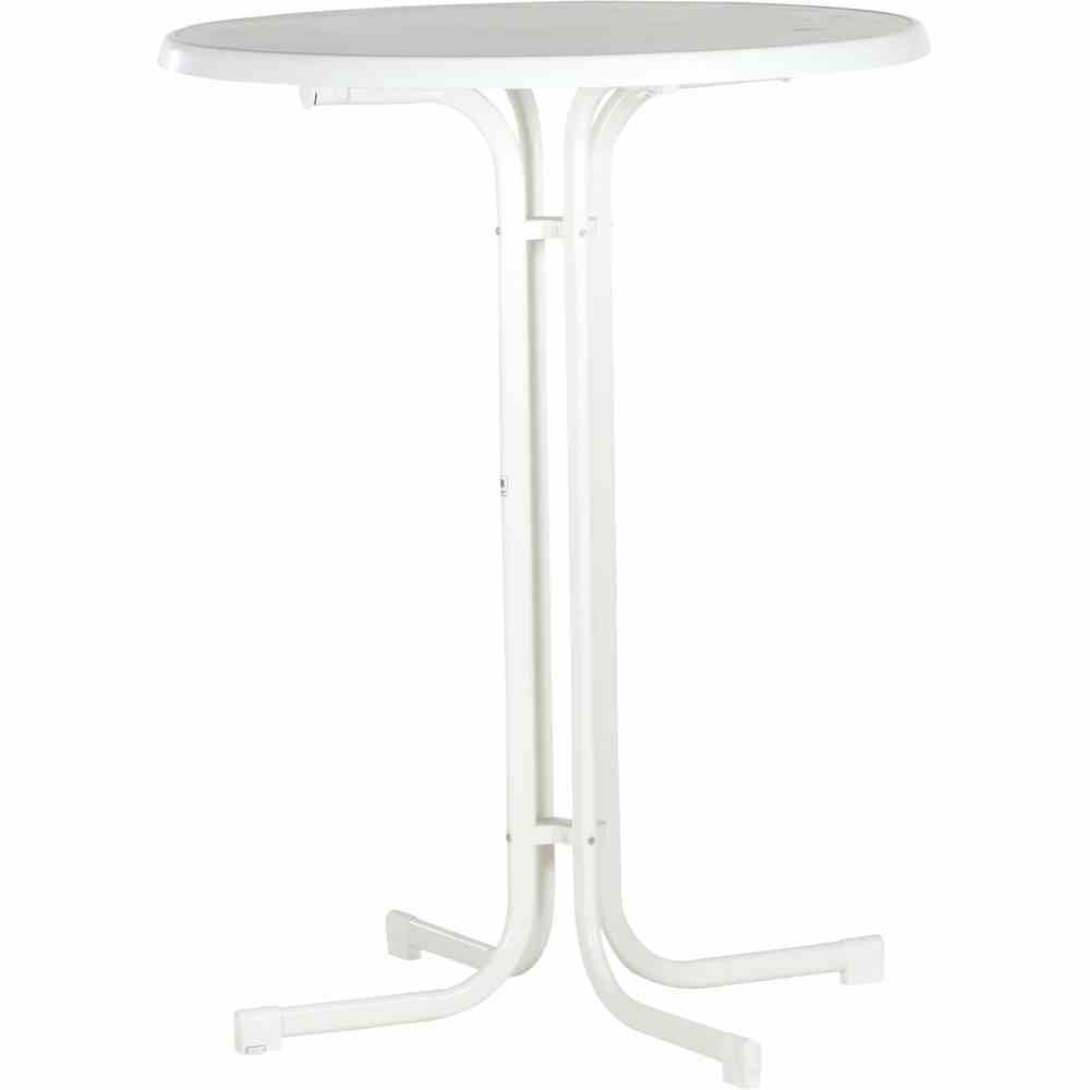 SIEGER Stehbiertisch 86cm weiß Biertisch Standtisch Stehtisch Tisch Bier Steh klappbar