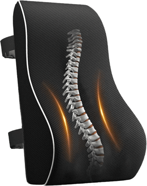 Inspire Essentials Memory Foam Lumbar Support Cushion Non Slip Back Support Pillow For Car Seat Office Chair Memory Foam Lumbar Support Cushion Non Slip Back Support Pillow For Car Seat Office Chair